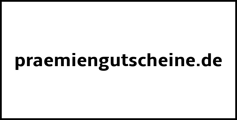 praemiengutscheine.de