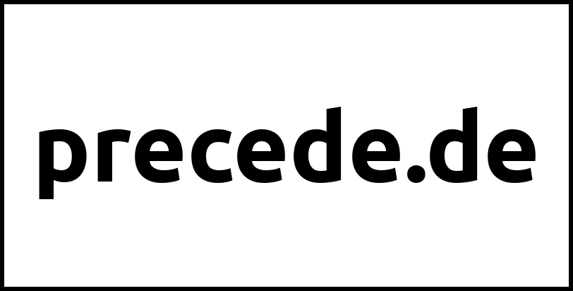 precede.de