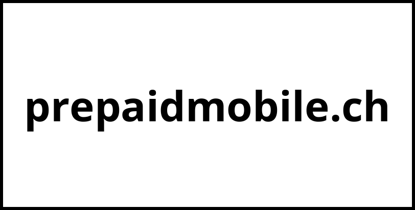 prepaidmobile.ch