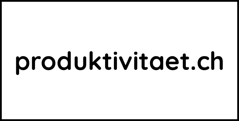 produktivitaet.ch