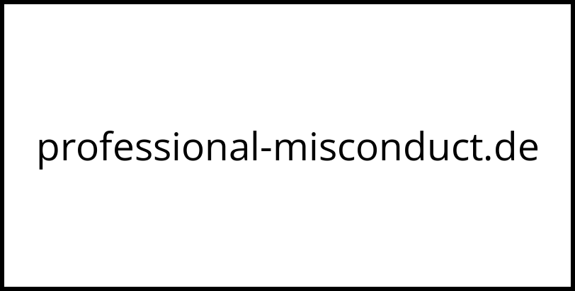 professional-misconduct.de