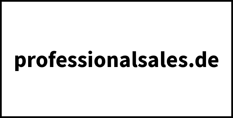 professionalsales.de