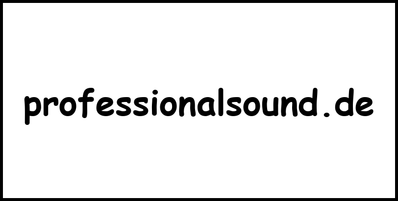 professionalsound.de