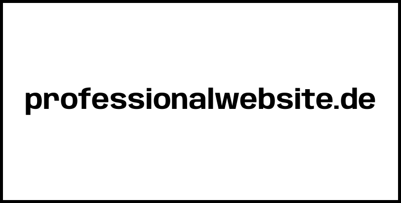 professionalwebsite.de