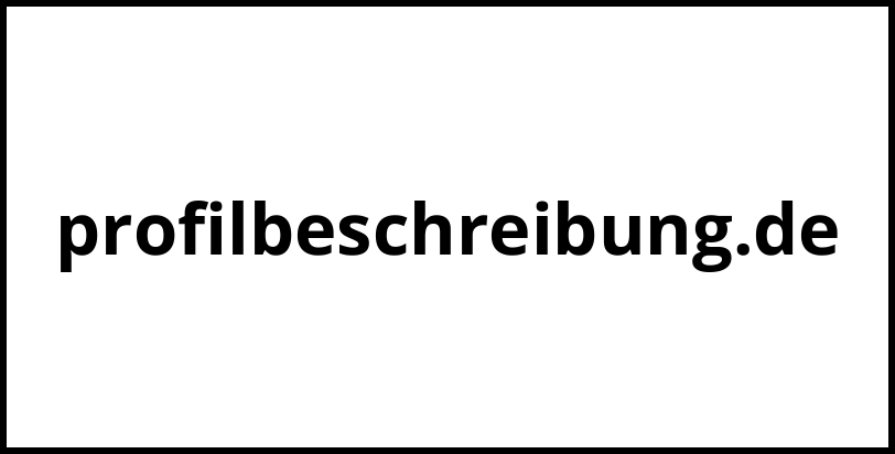 profilbeschreibung.de