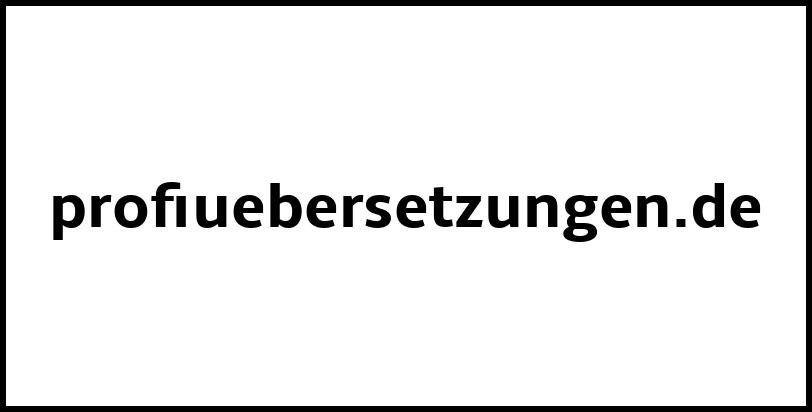 profiuebersetzungen.de