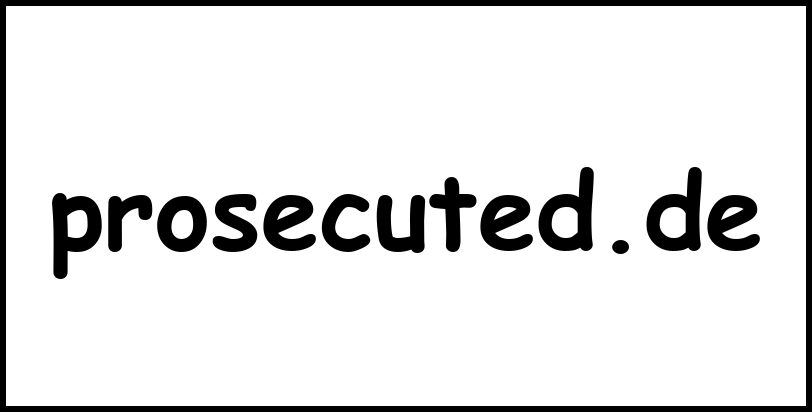 prosecuted.de