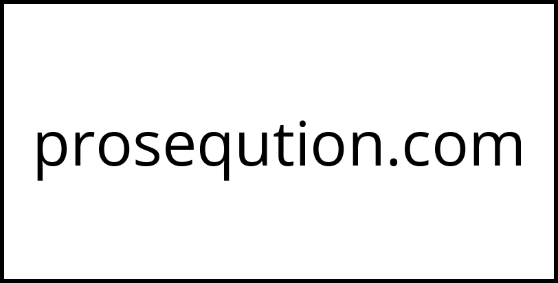 proseqution.com