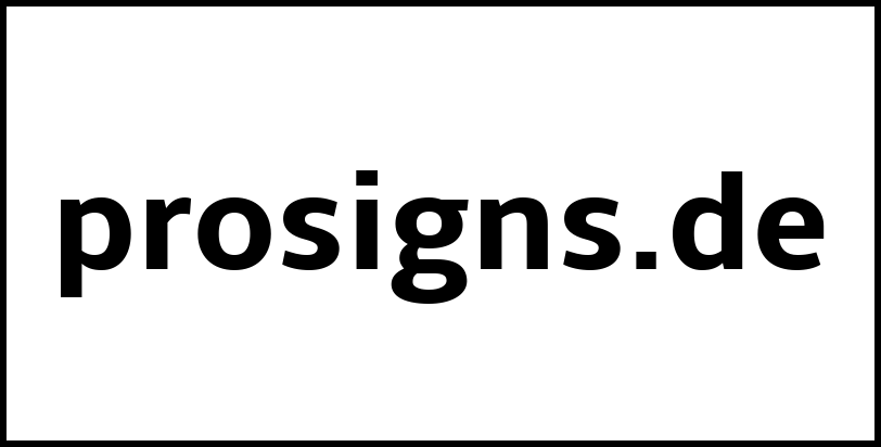 prosigns.de