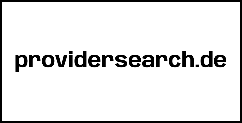 providersearch.de