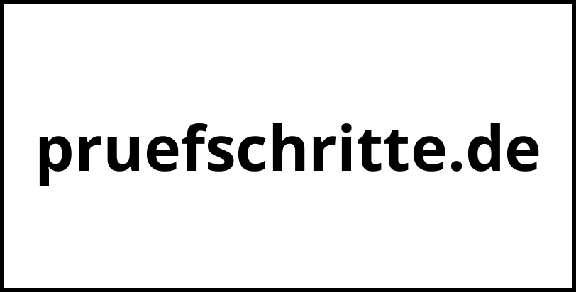 pruefschritte.de