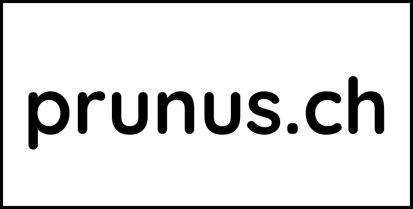 prunus.ch