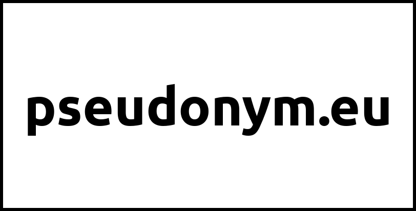 pseudonym.eu