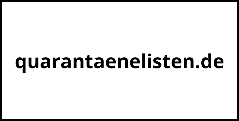 quarantaenelisten.de