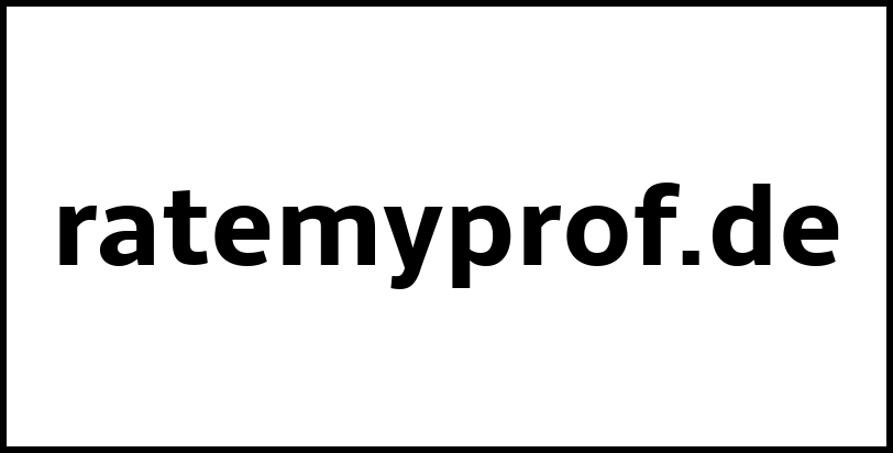 ratemyprof.de