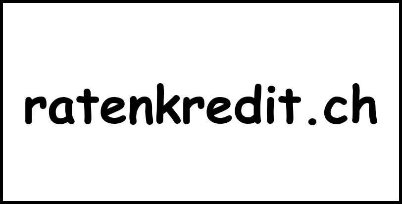 ratenkredit.ch