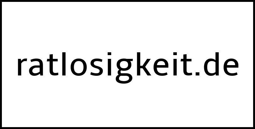 ratlosigkeit.de