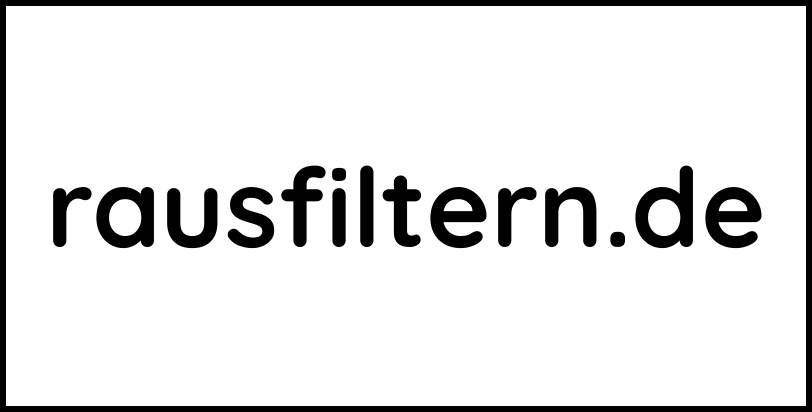 rausfiltern.de