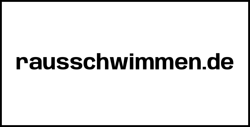 rausschwimmen.de