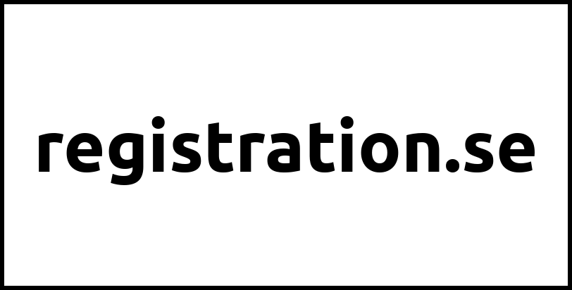 registration.se