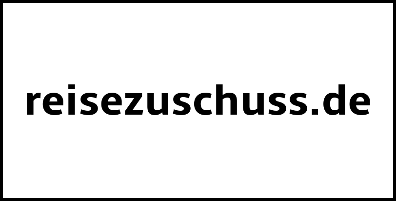 reisezuschuss.de