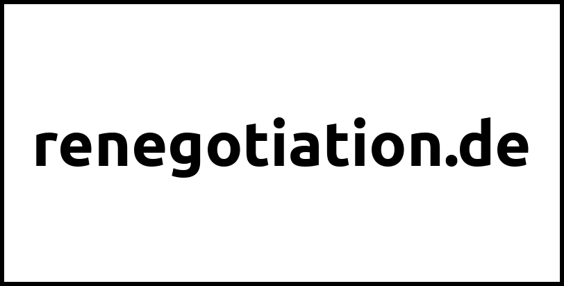 renegotiation.de