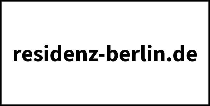 residenz-berlin.de