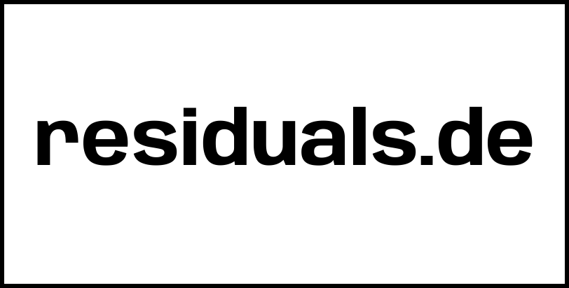 residuals.de