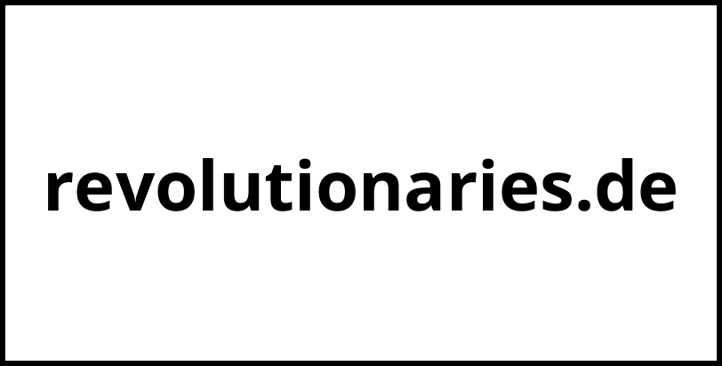 revolutionaries.de