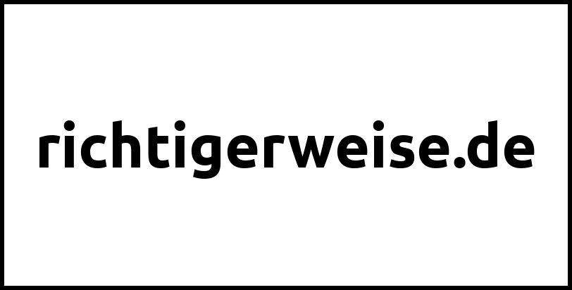 richtigerweise.de