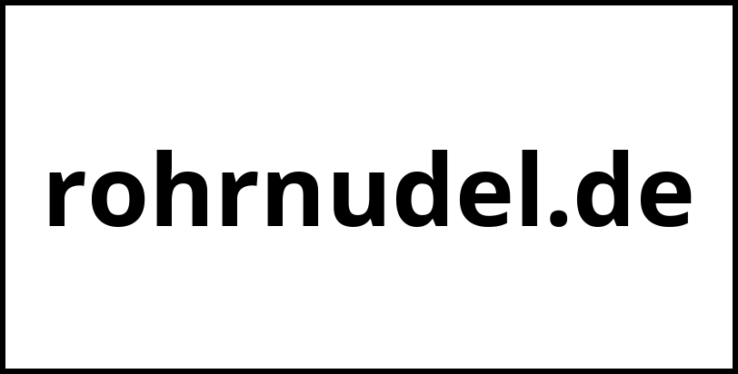 rohrnudel.de