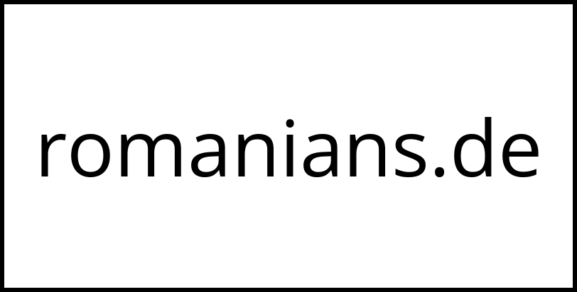 romanians.de