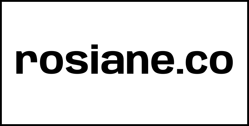 rosiane.co