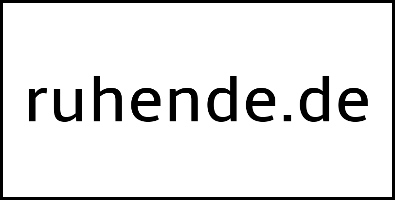 ruhende.de