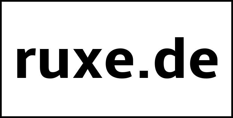 ruxe.de