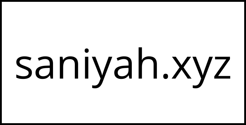 saniyah.xyz