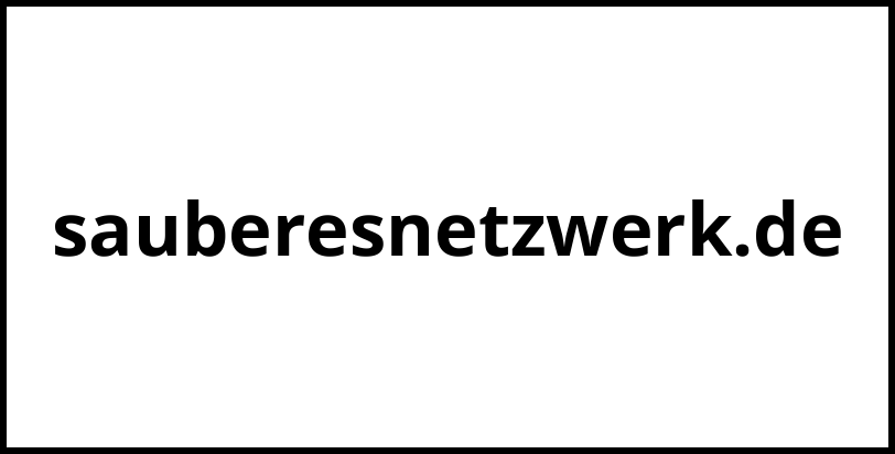 sauberesnetzwerk.de