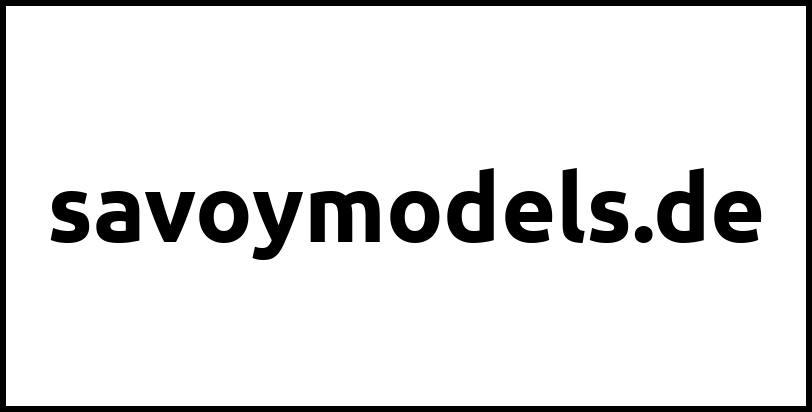 savoymodels.de