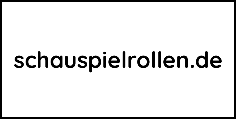 schauspielrollen.de