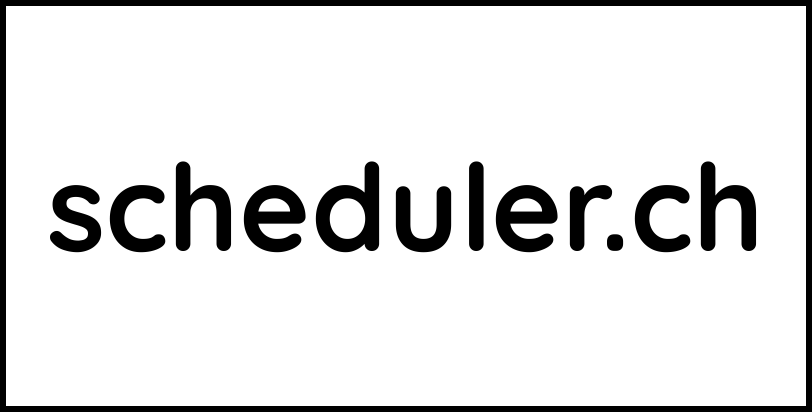 scheduler.ch