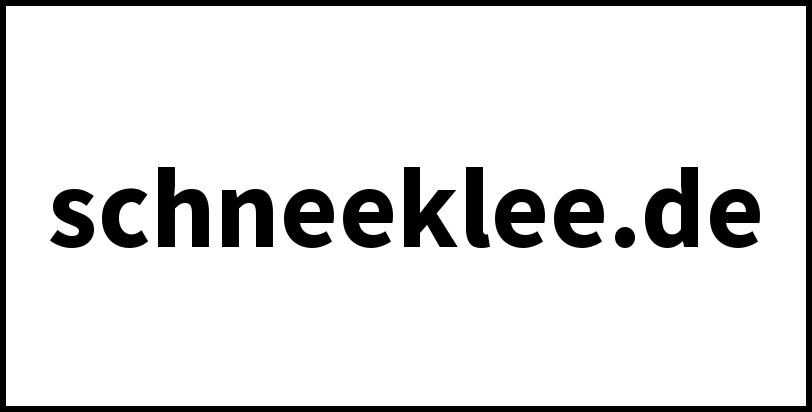 schneeklee.de