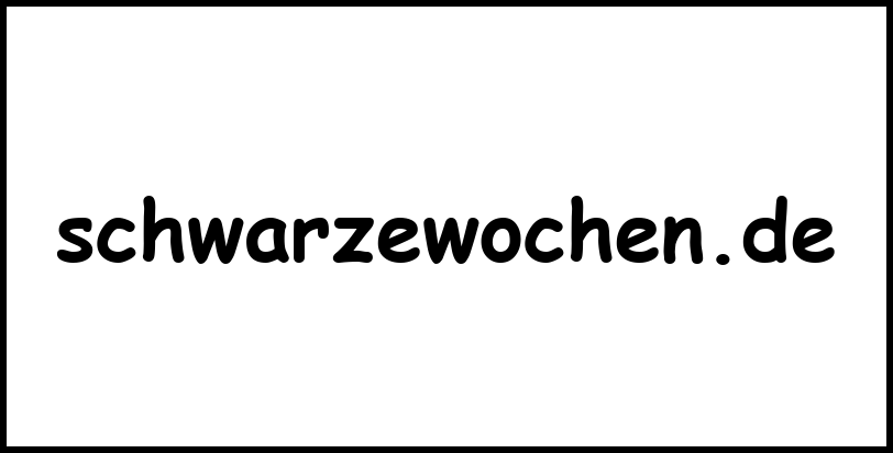 schwarzewochen.de