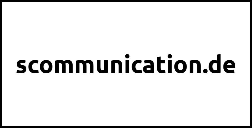 scommunication.de