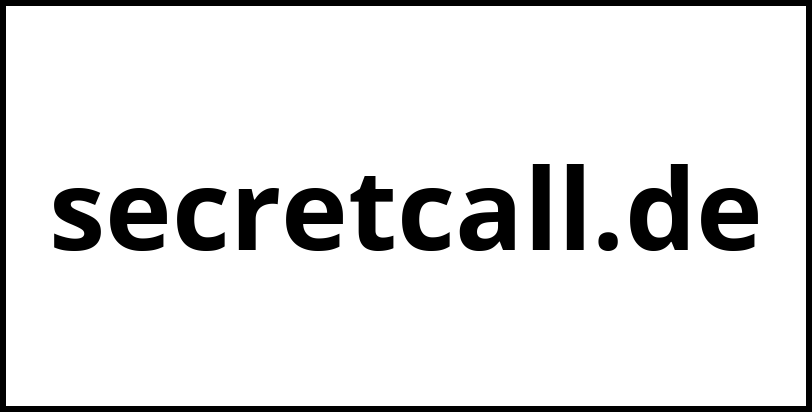 secretcall.de