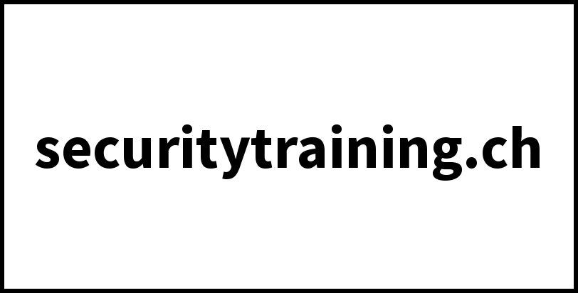 securitytraining.ch