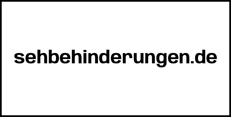 sehbehinderungen.de