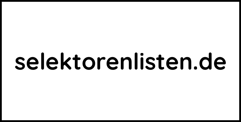 selektorenlisten.de