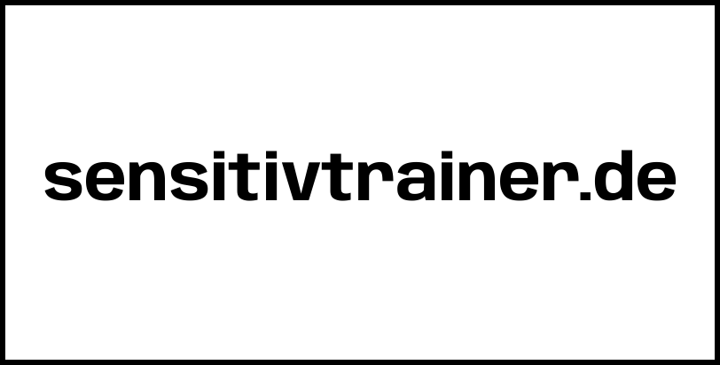 sensitivtrainer.de