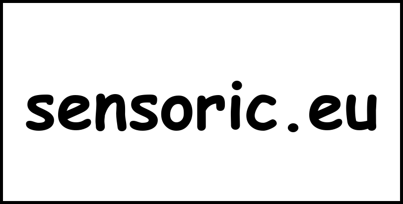 sensoric.eu