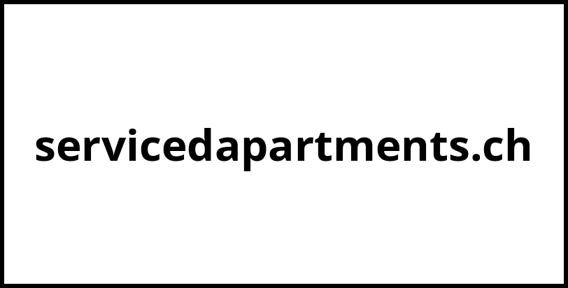 servicedapartments.ch